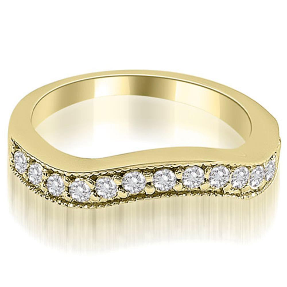 1.45 Cttw. Round Cut 18K Yellow Gold Diamond Bridal Set