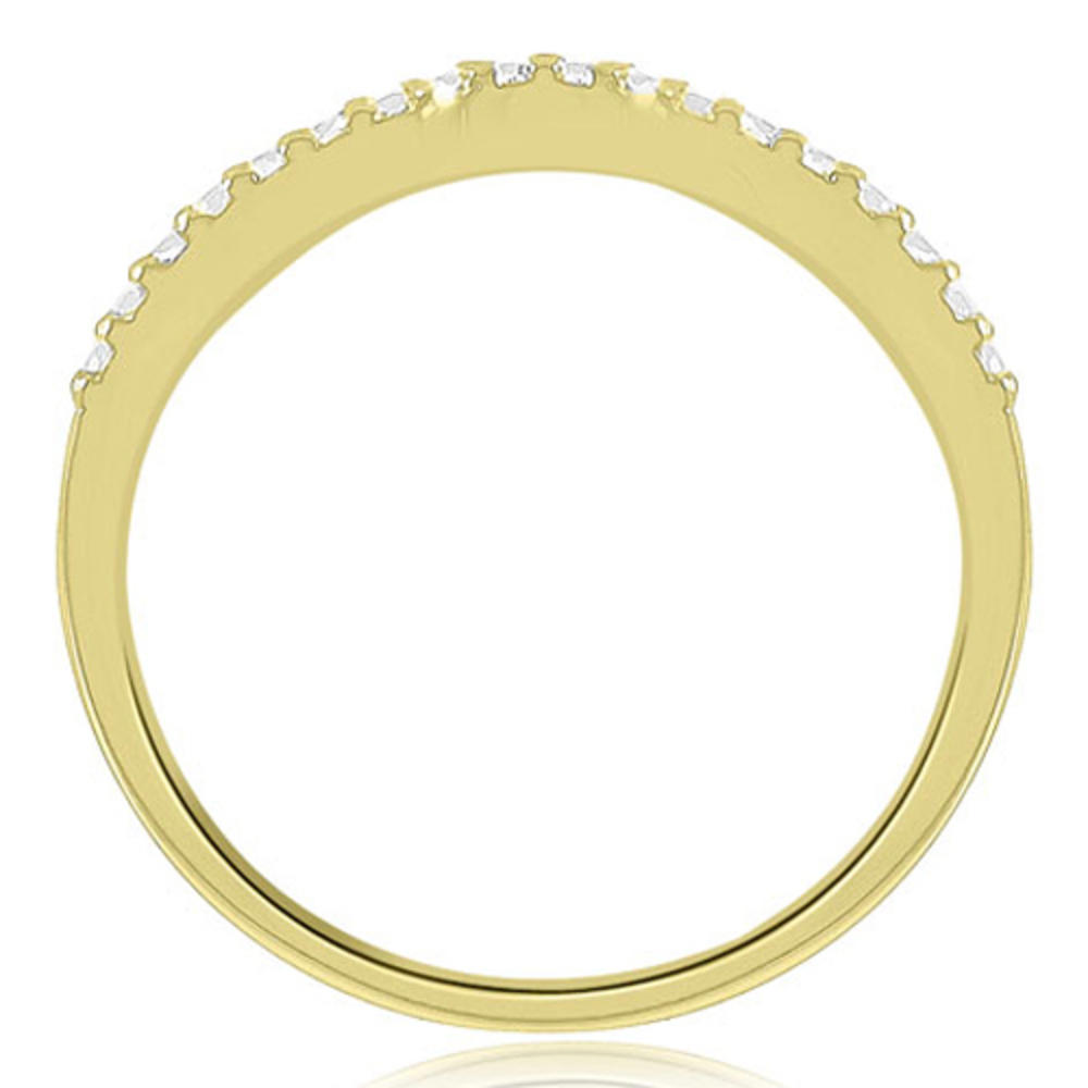 0.75 Cttw Round-Cut 14K Yellow Gold Diamond Split Shank Bridal Set