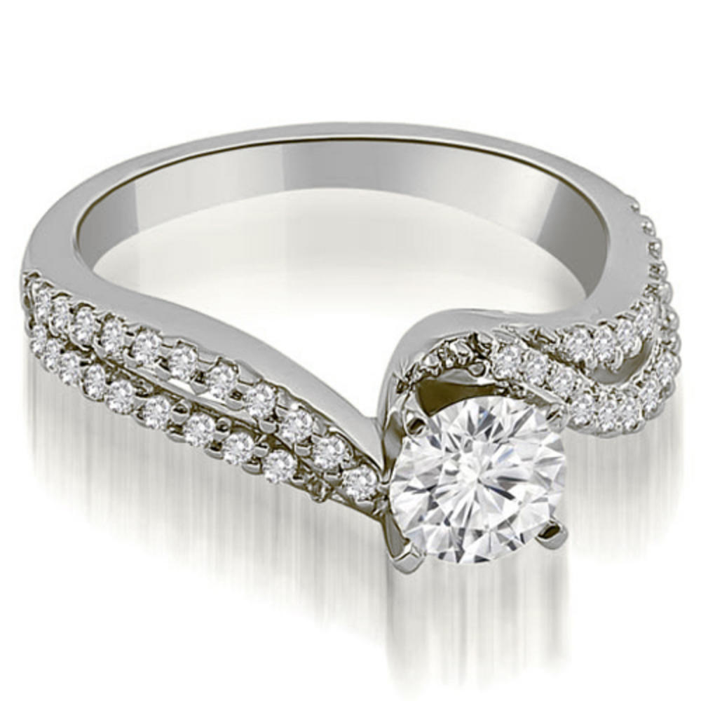 1.03 Cttw. Round Cut 14K White Gold Diamond Bridal Set