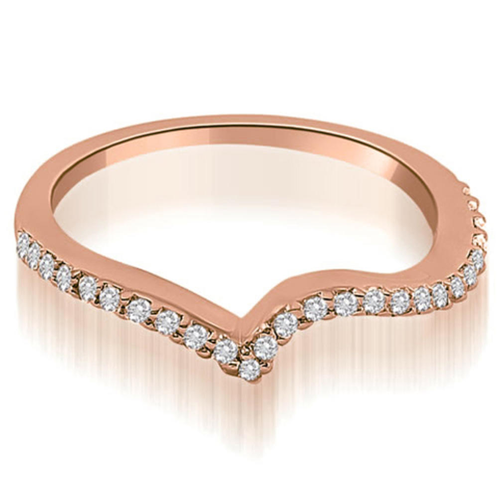 1.28 Cttw Round-Cut 18k Rose Gold Diamond Bridal Set