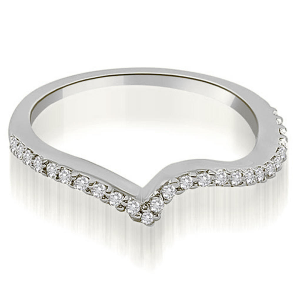 0.88 Cttw Round-Cut 18K White Gold Diamond Bridal Set