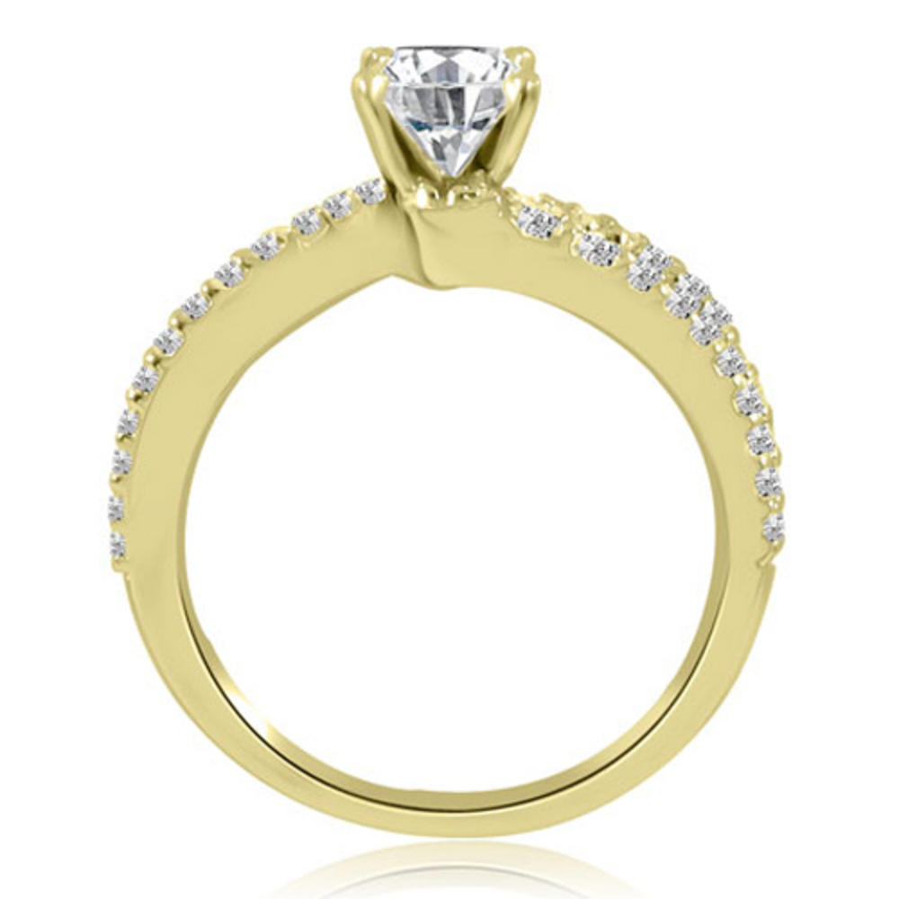 1.03 Cttw Round Cut 18K Yellow Gold Diamond Bridal Set