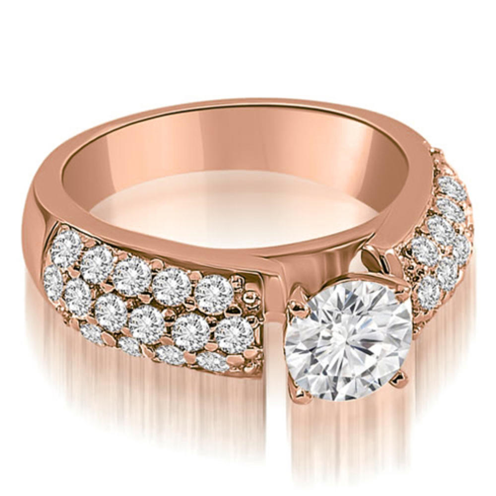 2.75 cttw Round Cut 18k Rose Gold Diamond Bridal Set