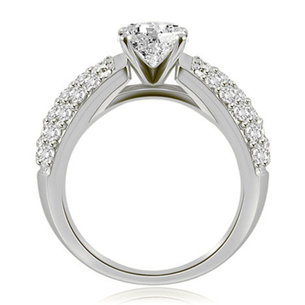 2.80 Cttw Round Cut 18K White Gold Diamond Bridal Set