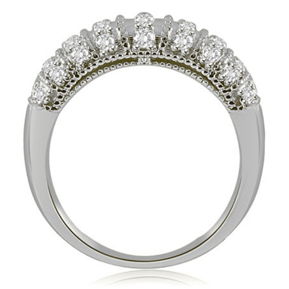 1.35 Cttw Round Cut 14K White Gold Diamond Bridal Set