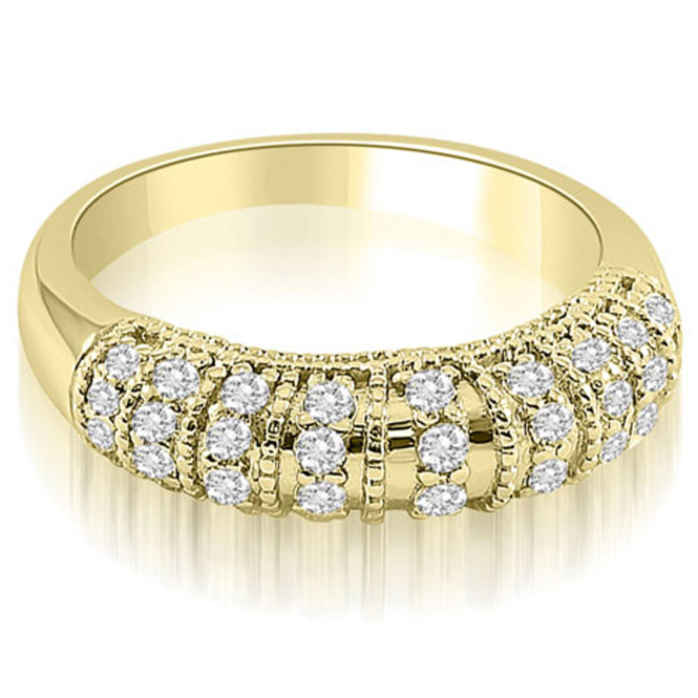 1.60 cttw Round Cut 18k Yellow Gold Diamond Bridal Set