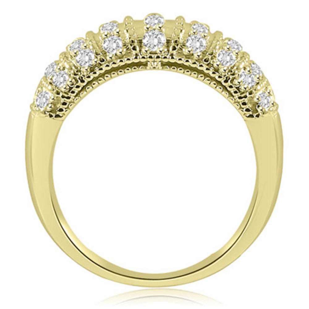 1.35 cttw Round-Cut 18k Yellow Gold Diamond Bridal Set