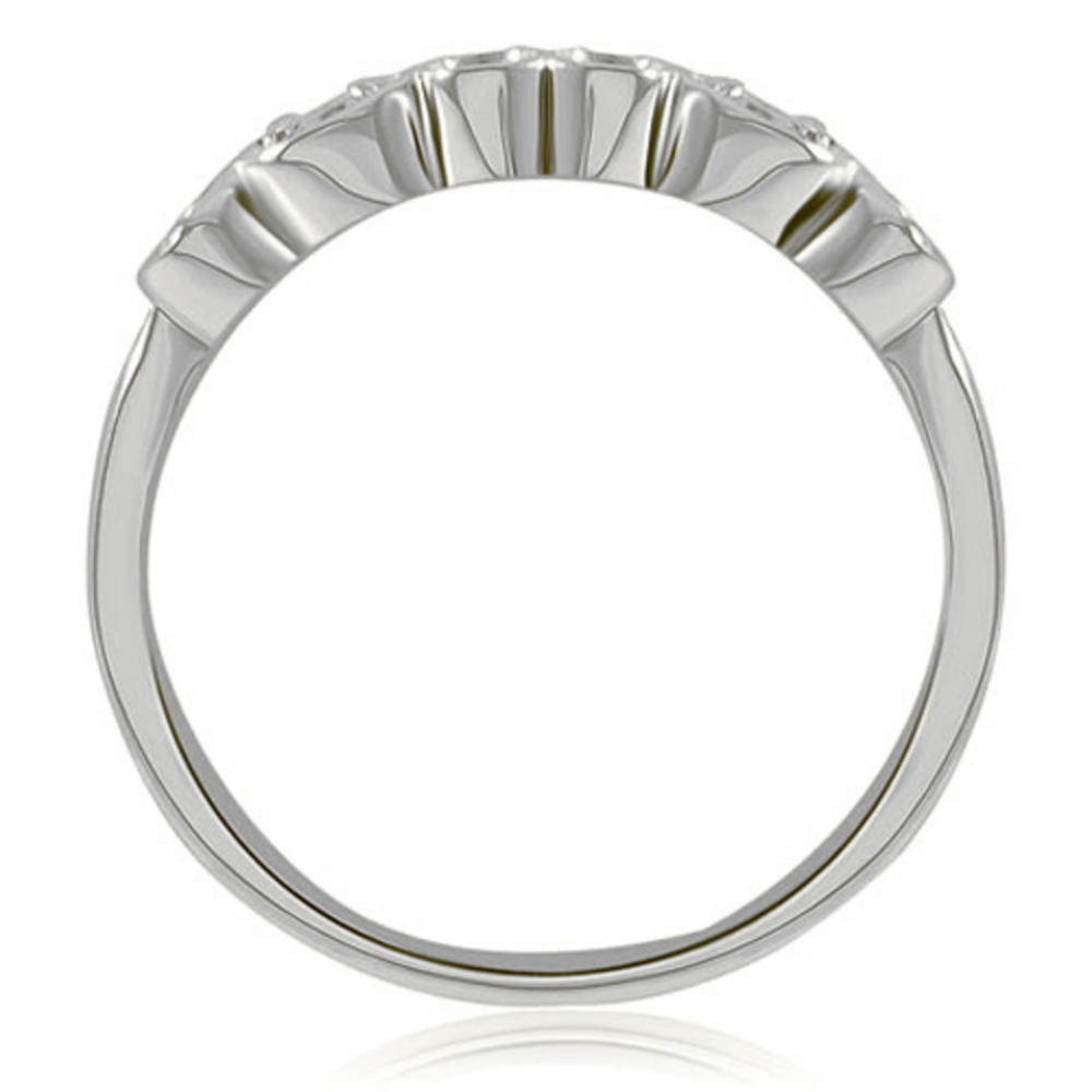 1.32 Cttw Round-Cut 14K White Gold Diamond Engagement Set