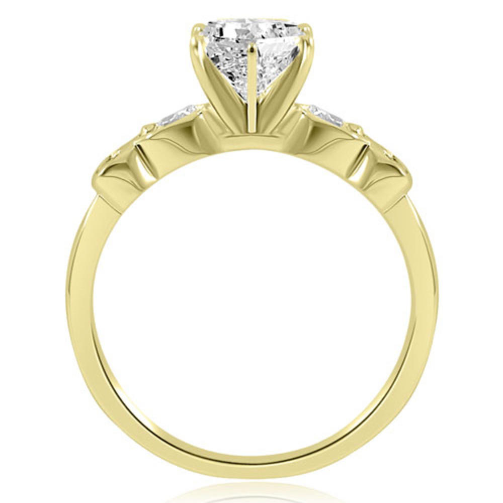0.77 cttw Round-Cut 18k Yellow Gold Diamond Bridal Set