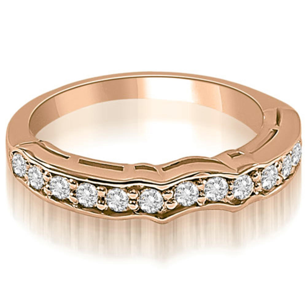 1.50 Cttw Round-Cut 14K Rose Gold Diamond Bridal Set