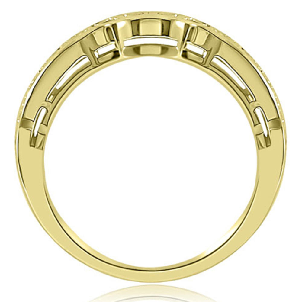 0.95 Cttw Round-Cut 14K Yellow Gold Diamond Bridal Set