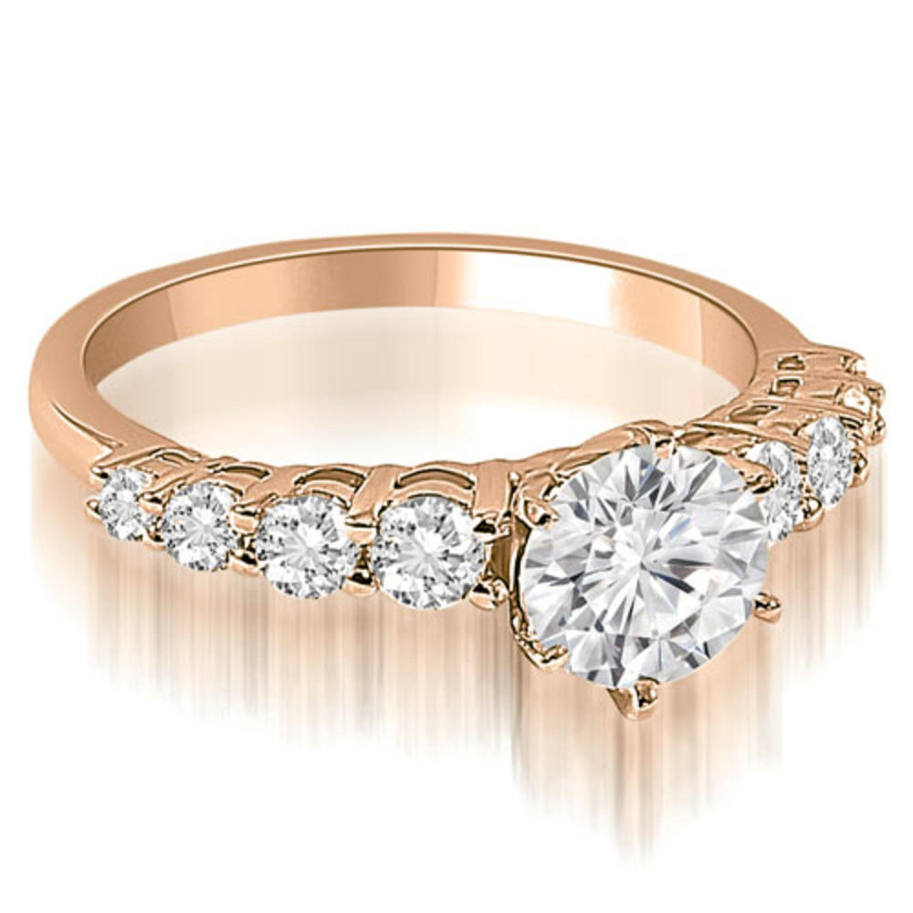 1.25 cttw. 14K Rose Gold Round Cut Diamond Bridal Set (I1, H-I)