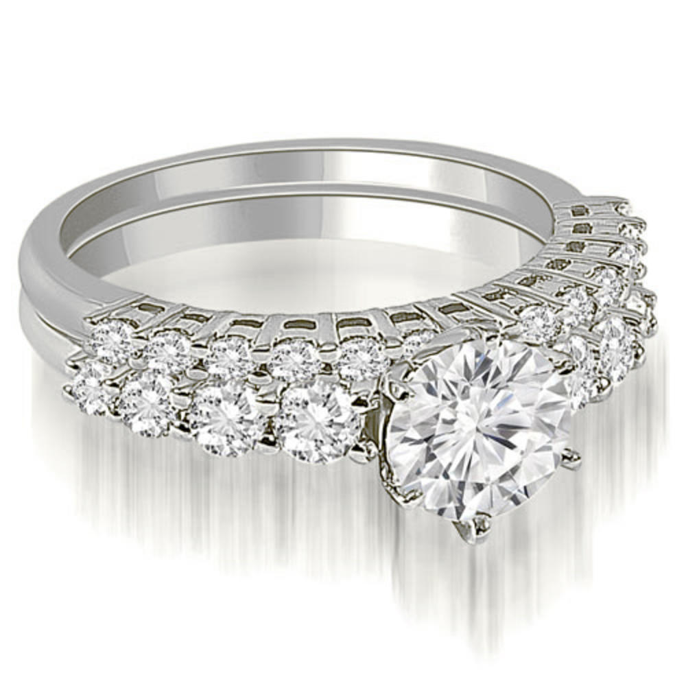 1.25-cttw Women's 14K White Gold Diamond Bridal Set