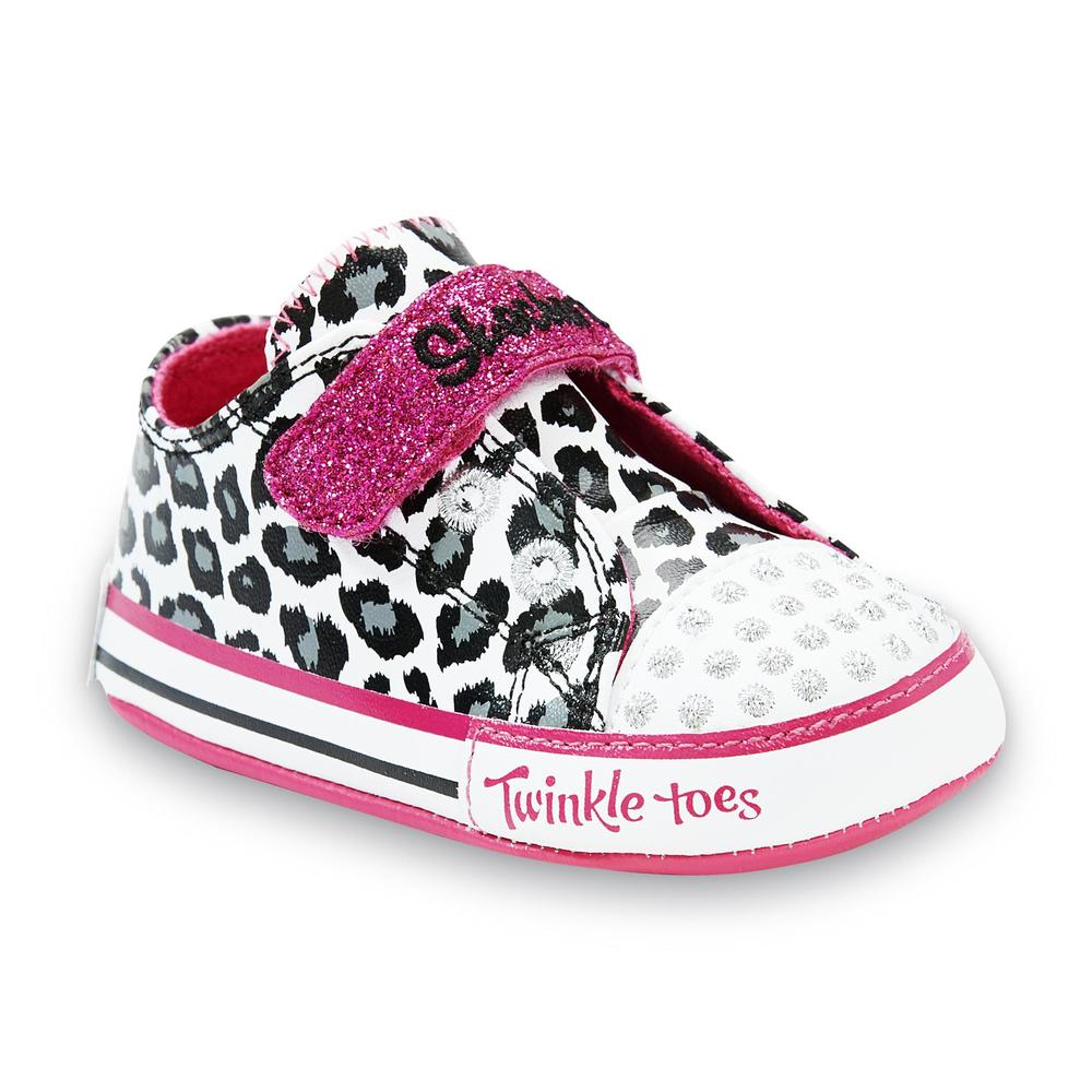 Skechers Toddler Girl's Critter Paws White/Pink Shoe