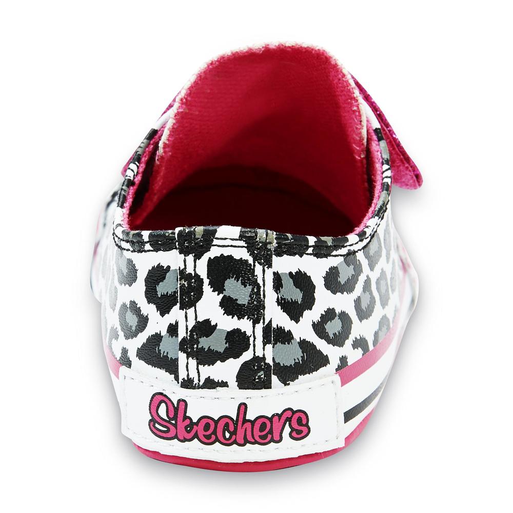 Skechers Toddler Girl's Critter Paws White/Pink Shoe