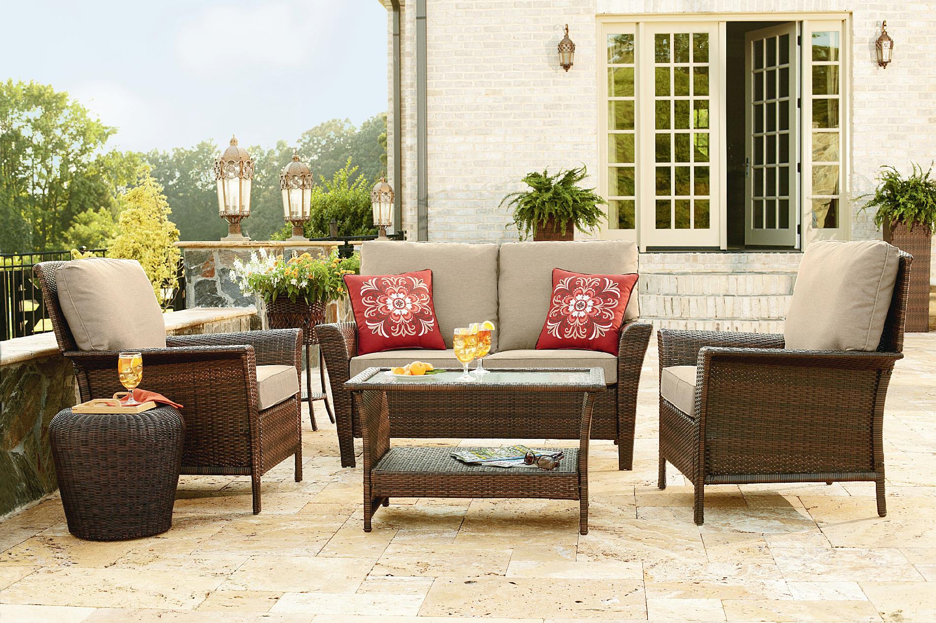 Ty Pennington Style Parkside 4 Piece Deep Seating Set - Outdoor 