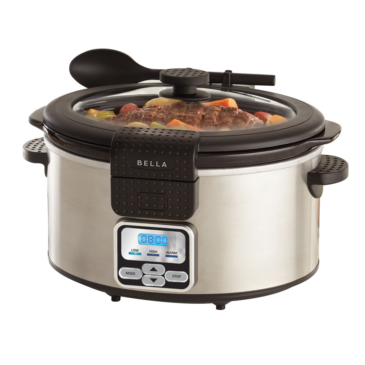 6-Quart Programmable Slow Cooker with Locking Lid, Stainless Steel
