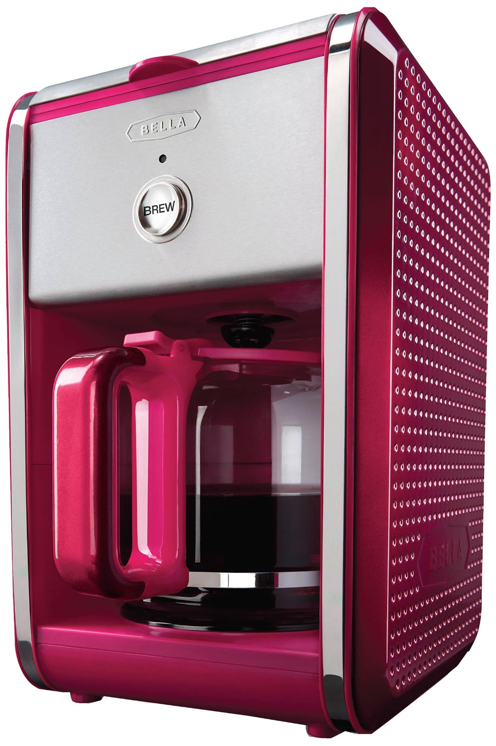 Bella Dots Collection 12-Cup Manual Coffee Maker  Pink