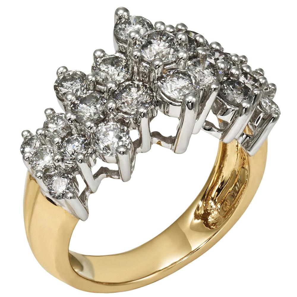 Tradition Diamond 10K Yellow Gold Genuine Diamond Certified Ring