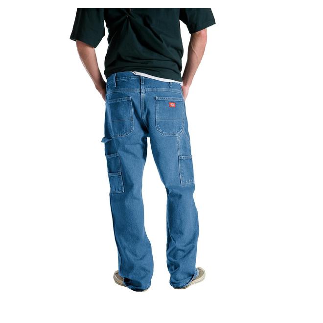 Dickies Men's Relaxed Fit Double Knee Carpenter Jean 20694 Clothing