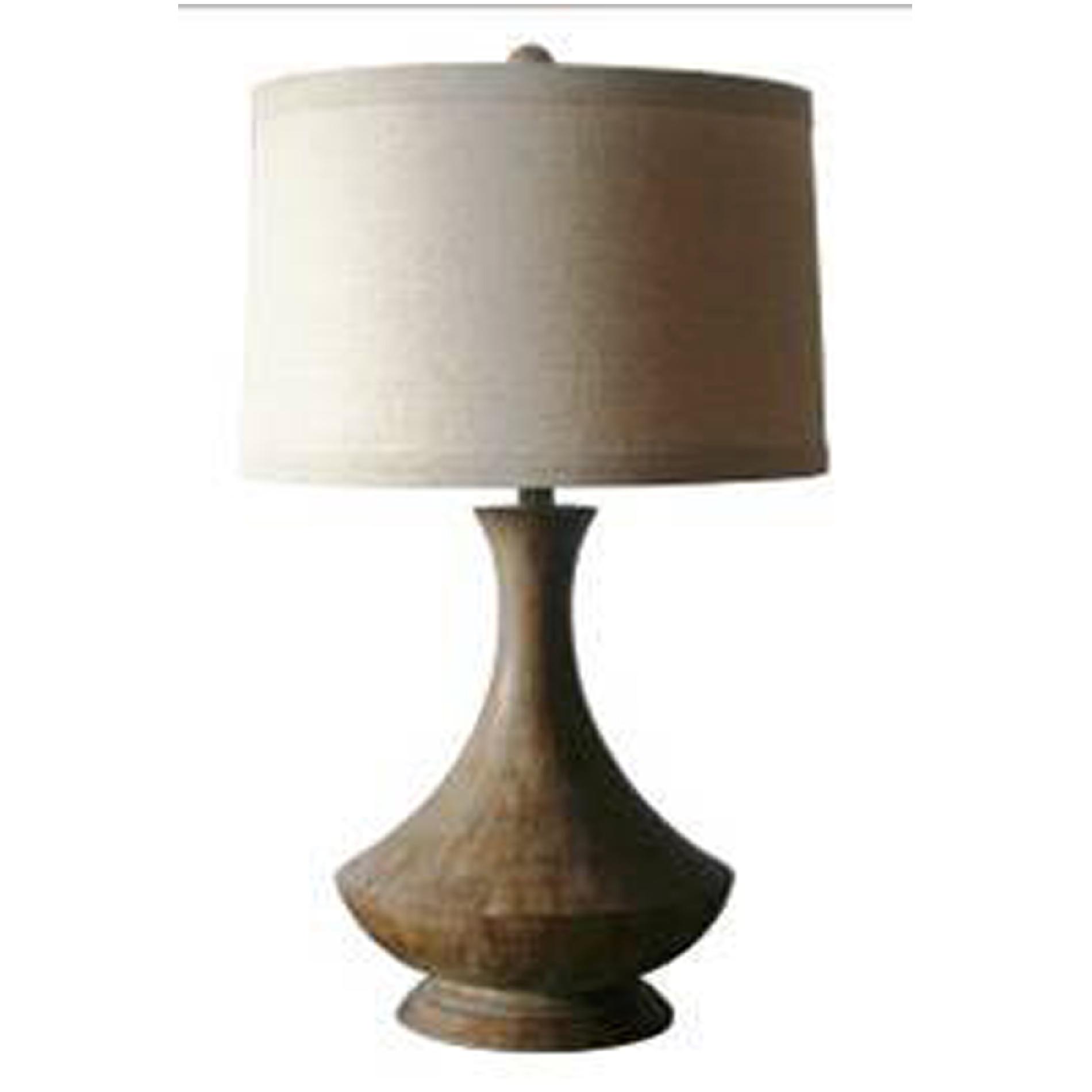 30.5" tall resin table lamp. (#6152)
