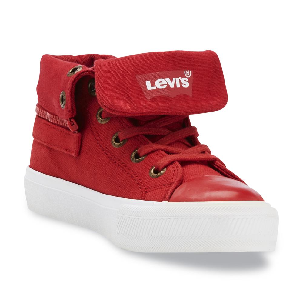 Levi's Youth Dillon Zipper Red High-Low Athletic Shoe