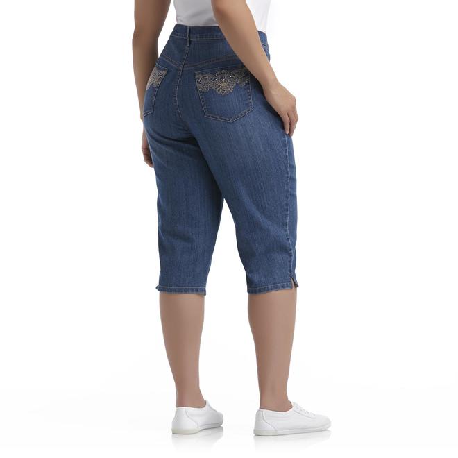 Gloria Vanderbilt Women's Plus Capri Jeans Amanda