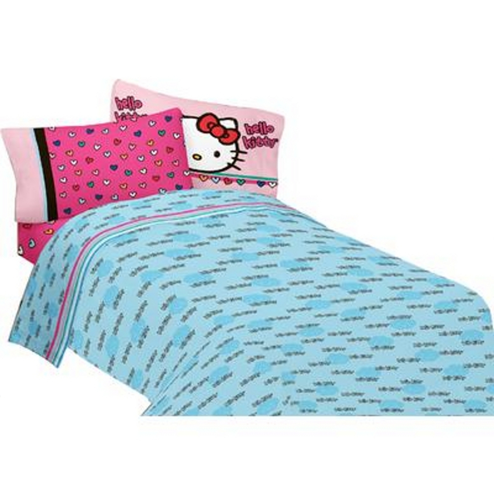 Sanrio Hello Kitty Twin Sheet Set Free Time
