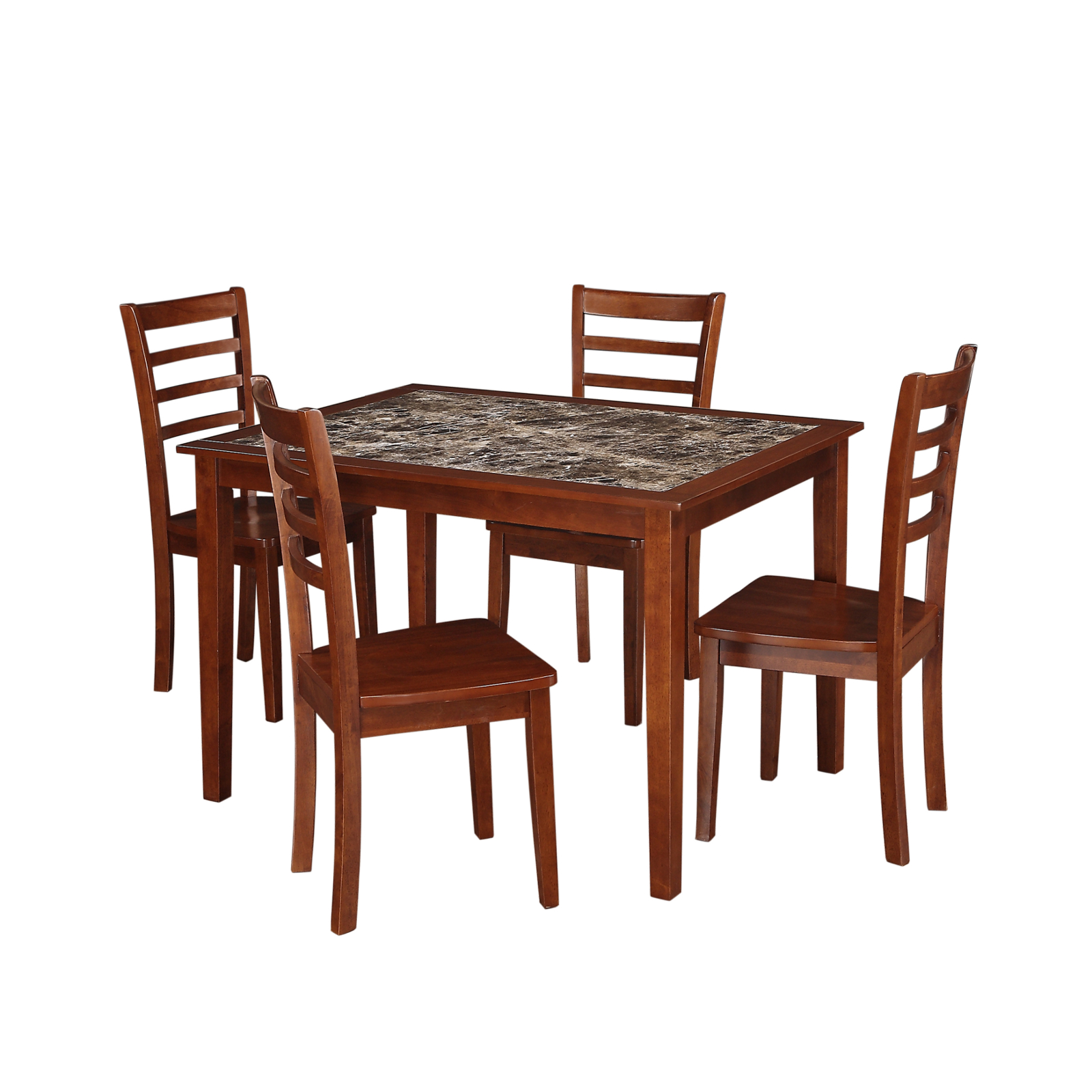 kmart.com deals on Essential Home 07-1783-K Jackson 5 Pc. Faux Marble Dining Set