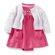 Carter's Newborn & Infant Girl's Dress & Sweater - Floral at Sears.com