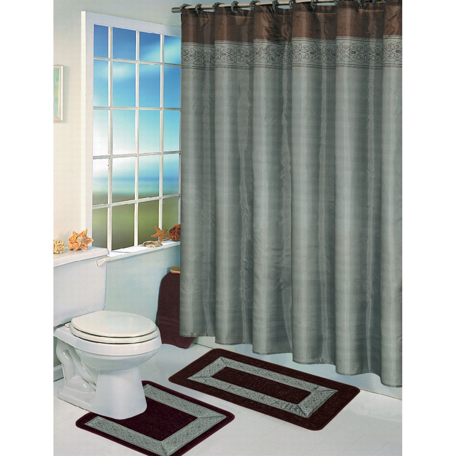 Essential Home 15pc Bath Set Olivia Blue Home Bed