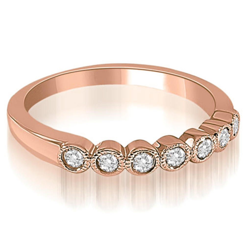 0.76 Cttw Round-Cut 18K Rose Gold Diamond Bridal Set