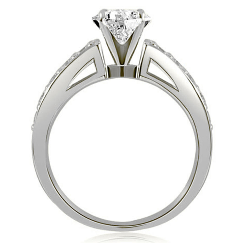 1.40 cttw. 14K White Gold Round Cut Diamond Bridal Set (I1, H-I)