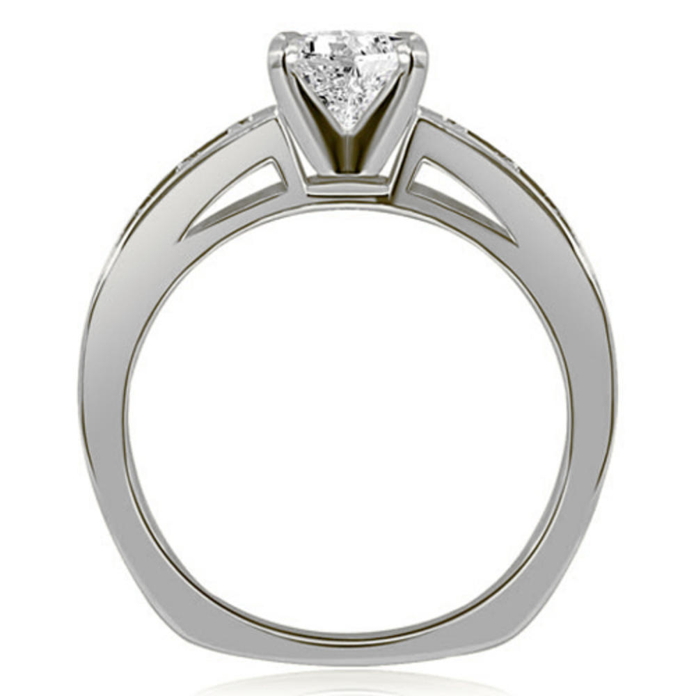 0.70 Cttw Round-Cut 14K White Gold Diamond Engagement Ring
