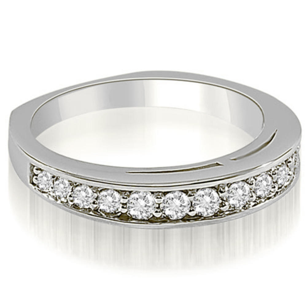 1.35 cttw. 18K White Gold Round Cut Diamond Bridal Set (I1, H-I)