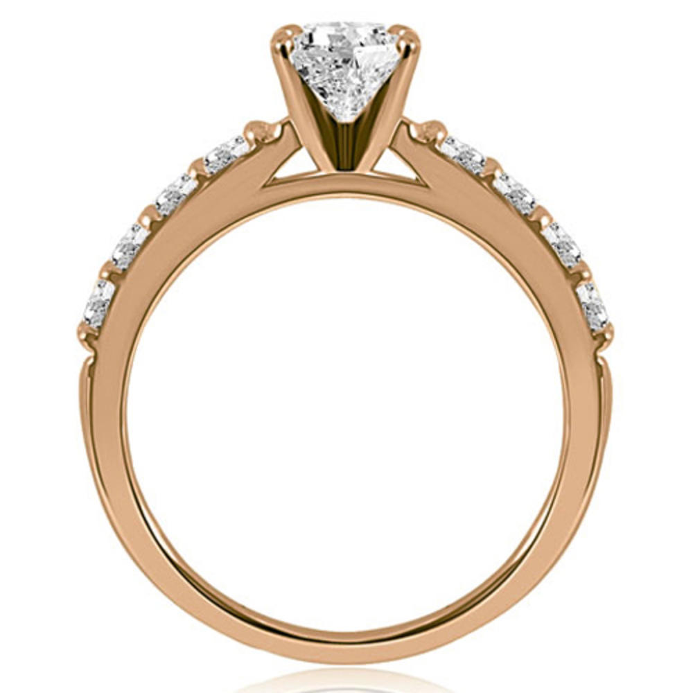 14K Rose Gold 0.75 cttw Round Cut Diamond Engagement Ring (I1, H-I)