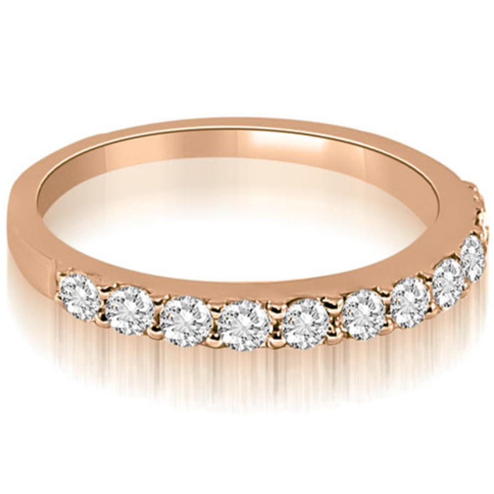0.55 Cttw Women's 14k Rose Gold Diamond Wedding Ring