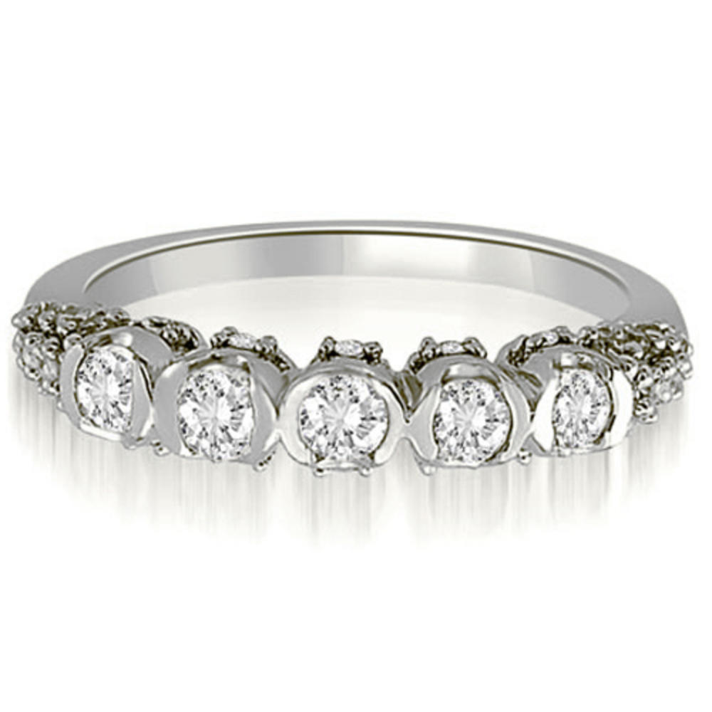 1.73 Cttw Round Cut 14k White Gold Diamond Bridal Set