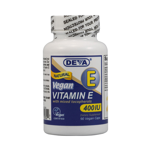 Vitamin E with Mixed Tocopherols - 400 IU - 90 Vegan Capsules