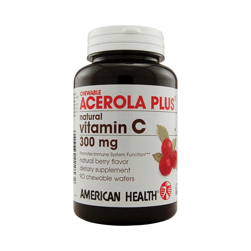 Acerola Plus Natural Vitamin C Chewable Berry - 300 mg - 90 Chewable Wafers