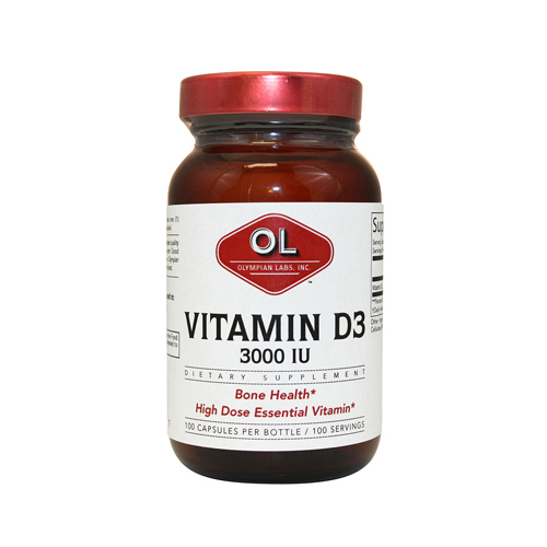 Vitamin D3 - 3000 IU - 100 capsules