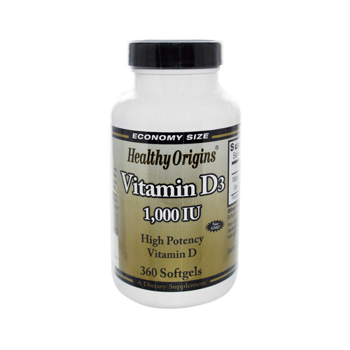 Vitamin D3 - 1000 IU - 360 softgels