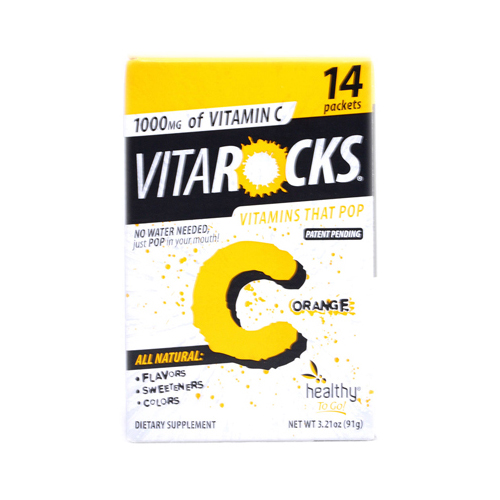 Vita Rocks Vitamin C Orange - 1000 mg - 14 Packets