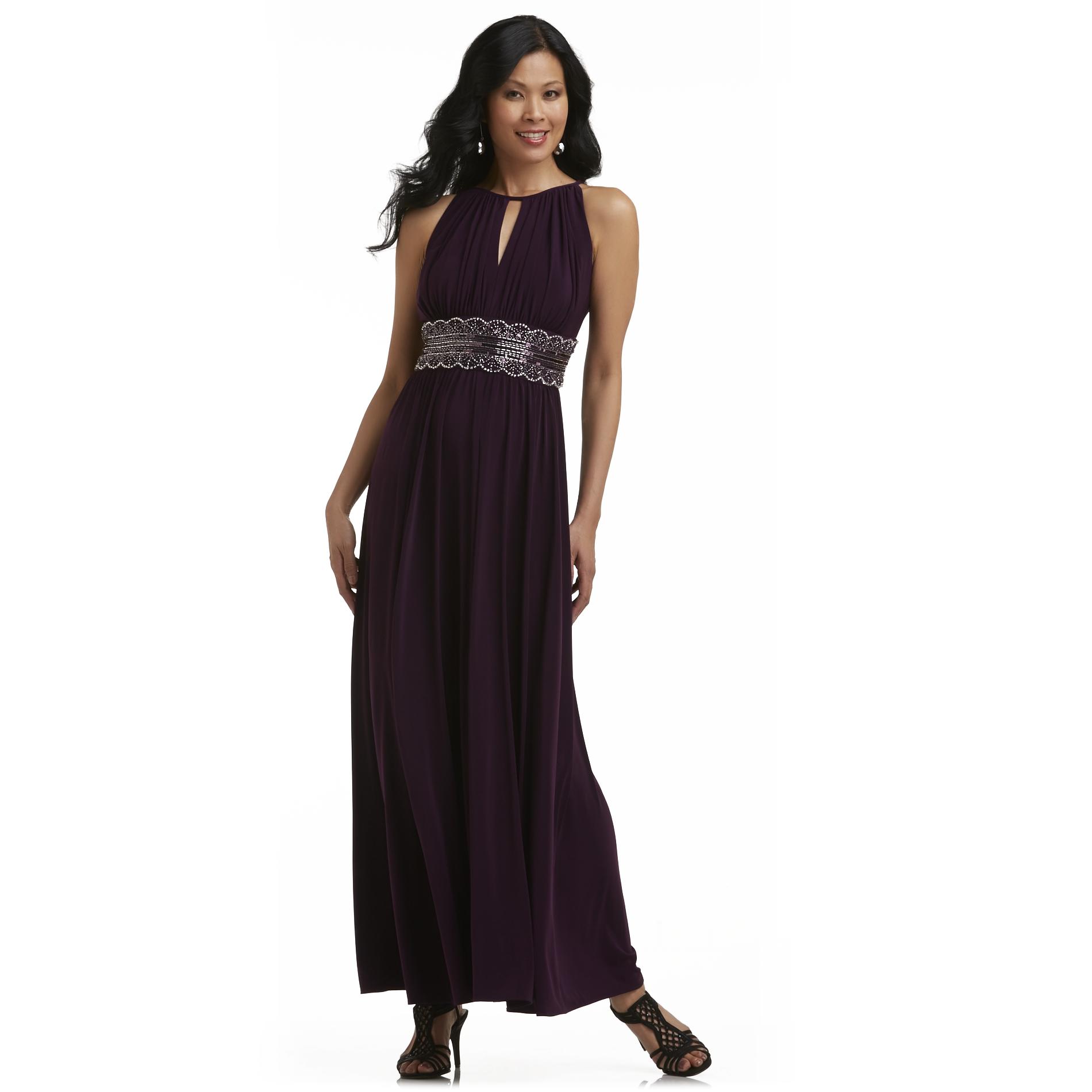 Kathy Roberts Women's Beaded Halter Gown at Sears