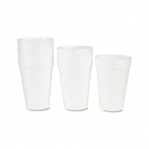 Drink Foam Cups, 16 oz, White, 40 Bags of