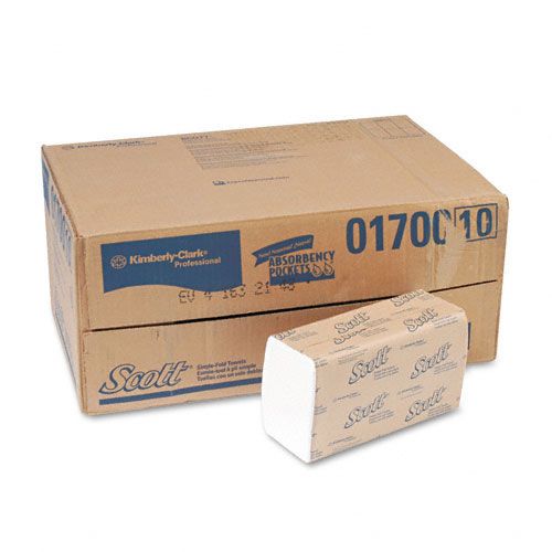 Kimberly-Clark SCOTT 1-Fold Paper Towels, White, 250/Pk, 16/Ctn at Kmart.com
