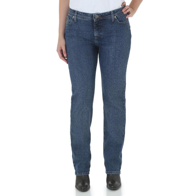 Wrangler Natural Fit Straight Leg Jean Clothing, Shoes & Jewelry Clothing Women's Clothing