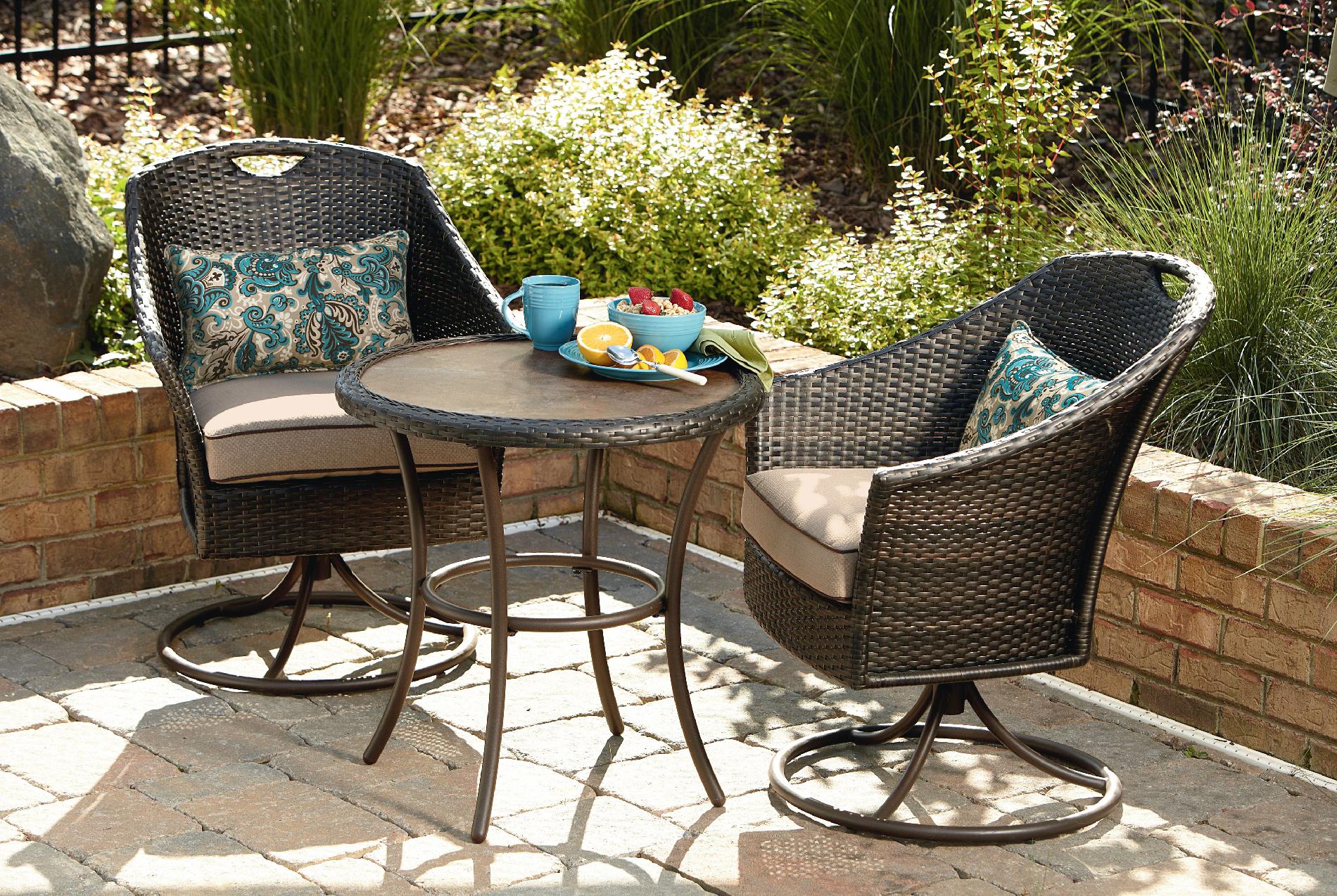 Garden Oasis Hayes Woven 3 Piece Bistro Set *Limited Availability