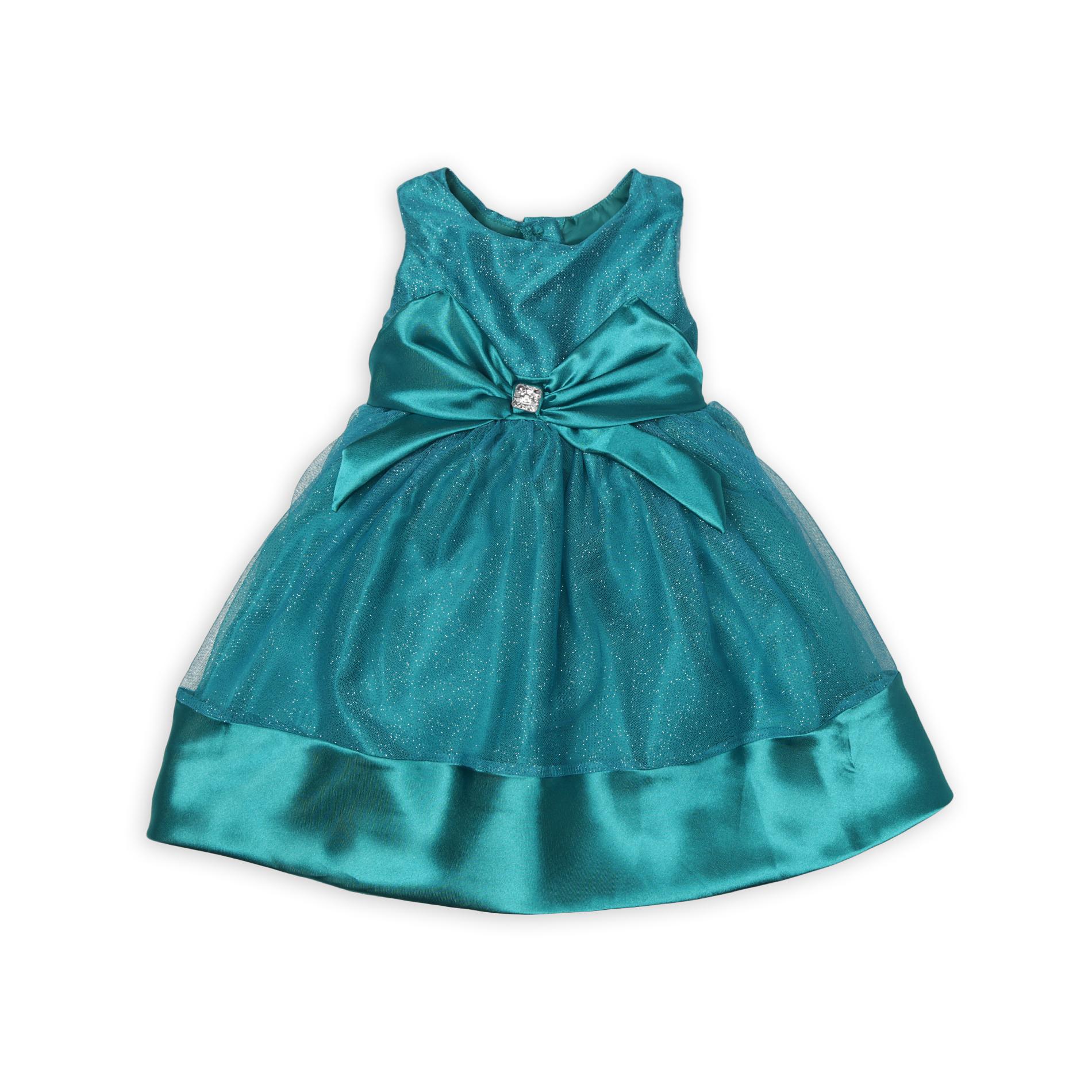 teal baby dress