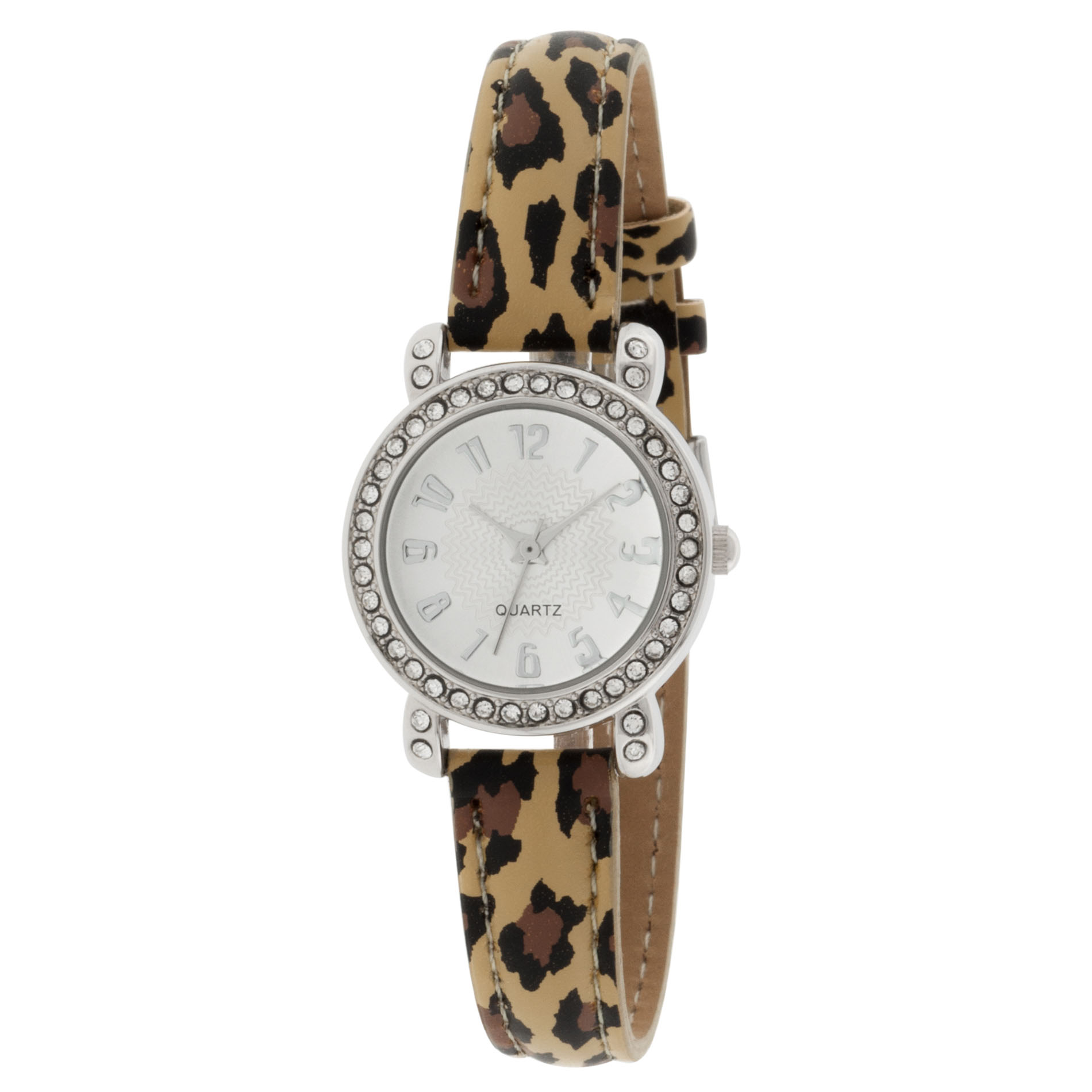 Ladies Leopard Strap Watch